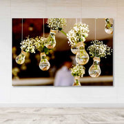 Tela Decorativa 100% Canvas Multicolor 100x140 cm com Moldura de Madeira (3–4 cm)