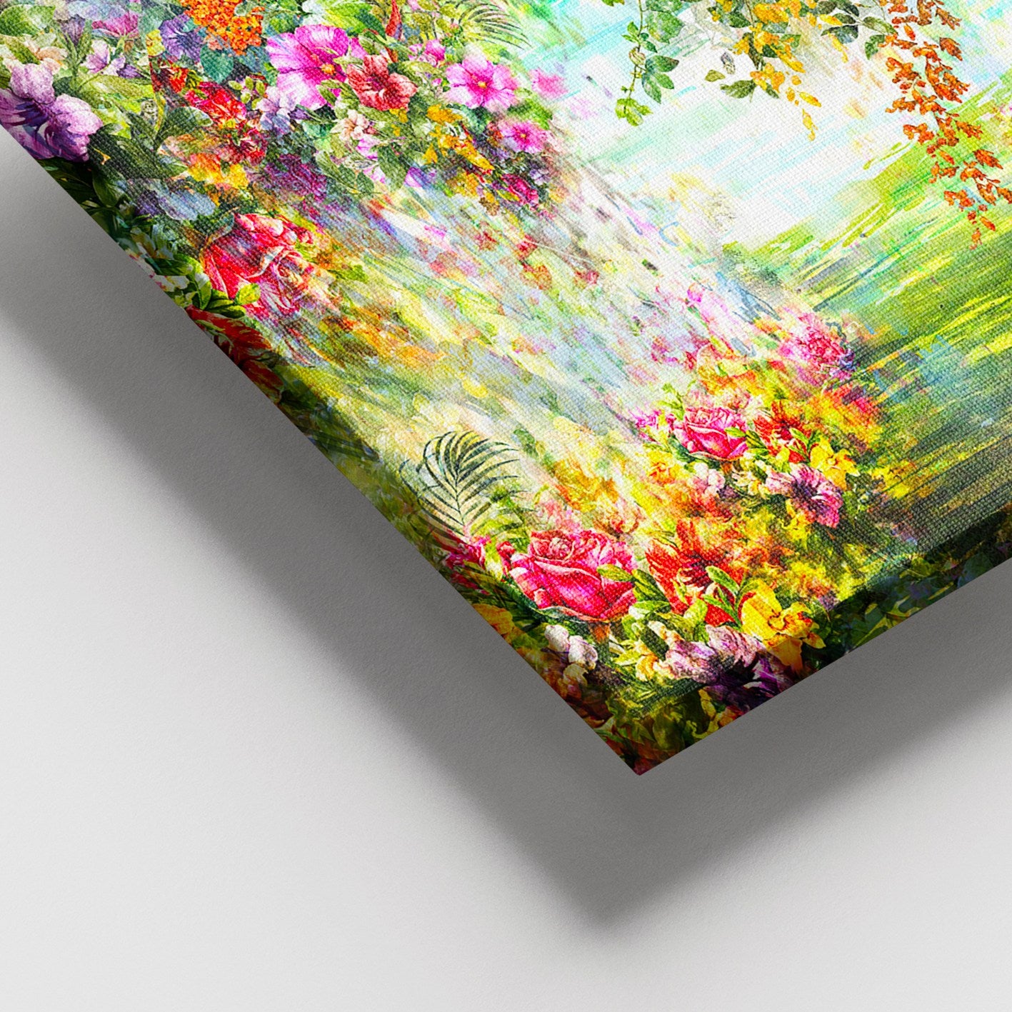 Quadro Decorativo Multicolor em Tela Canvas 100% com Moldura de Madeira 100x140 cm