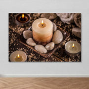 Quadro Decorativo em Tela Multicolor 100x140 cm, 100% Tela, Moldura de Madeira 3–4 cm