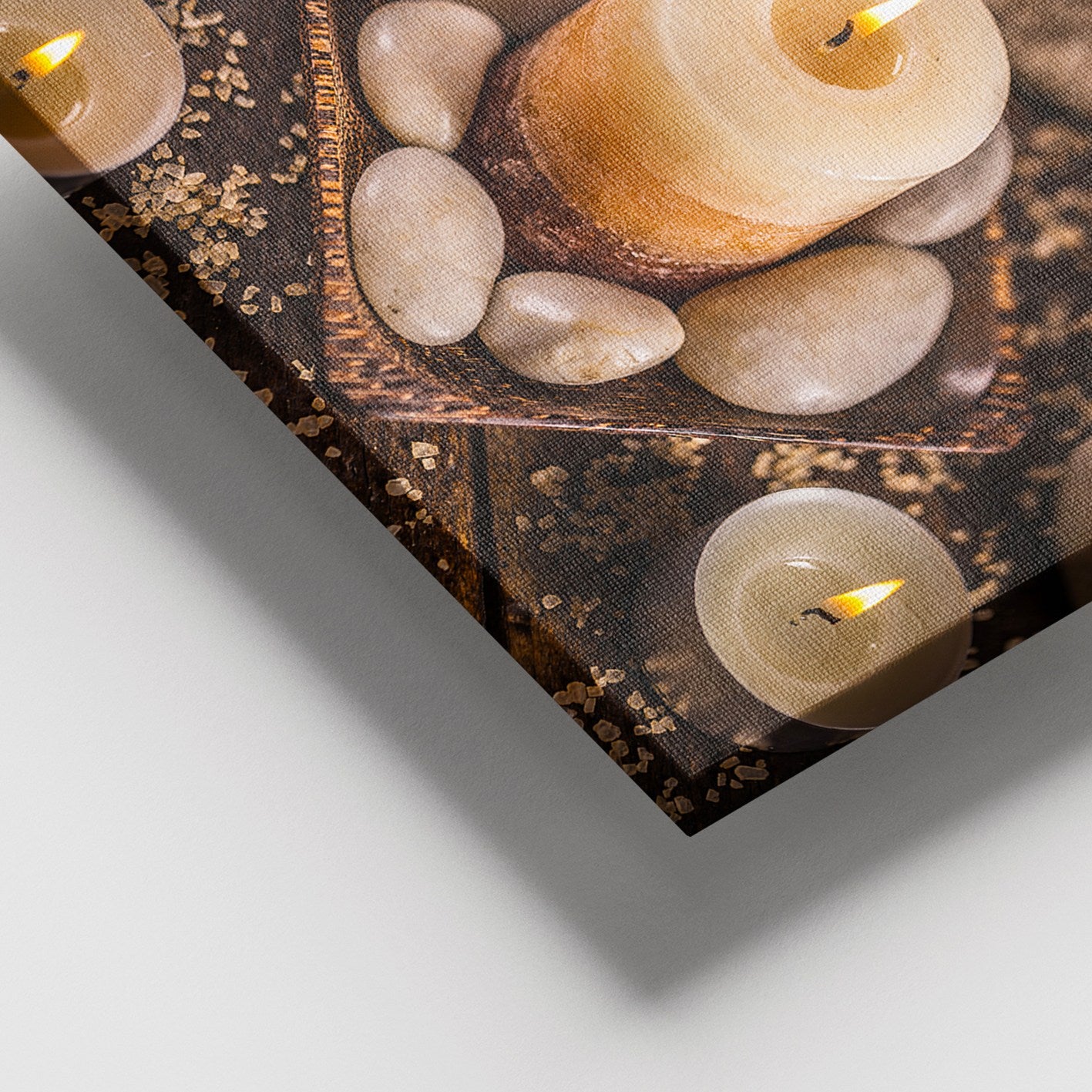 Quadro Decorativo em Tela Multicolor 100x140 cm, 100% Tela, Moldura de Madeira 3–4 cm