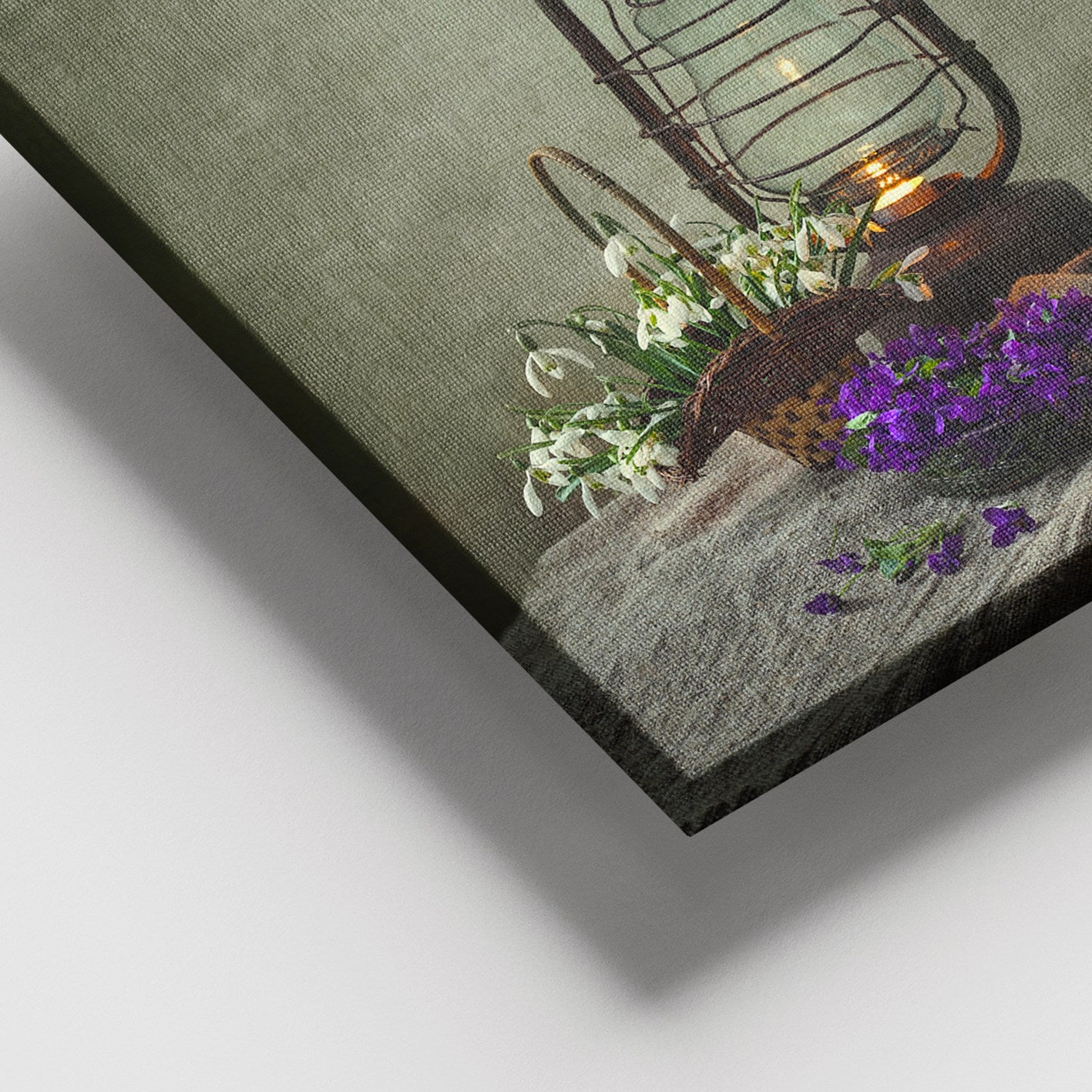 Tela Canvas Decorativa Multicolor 100x140 cm com Moldura de Madeira (3–4 cm)