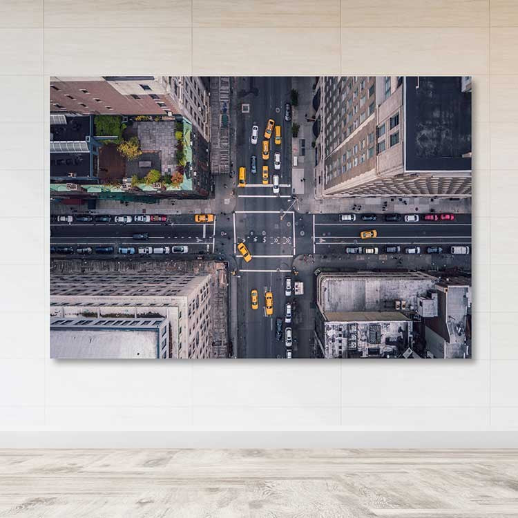 Tela Decorativa Multicolor em Canvas 100% com Moldura de Madeira (3–4 cm) – 100 x 140 cm