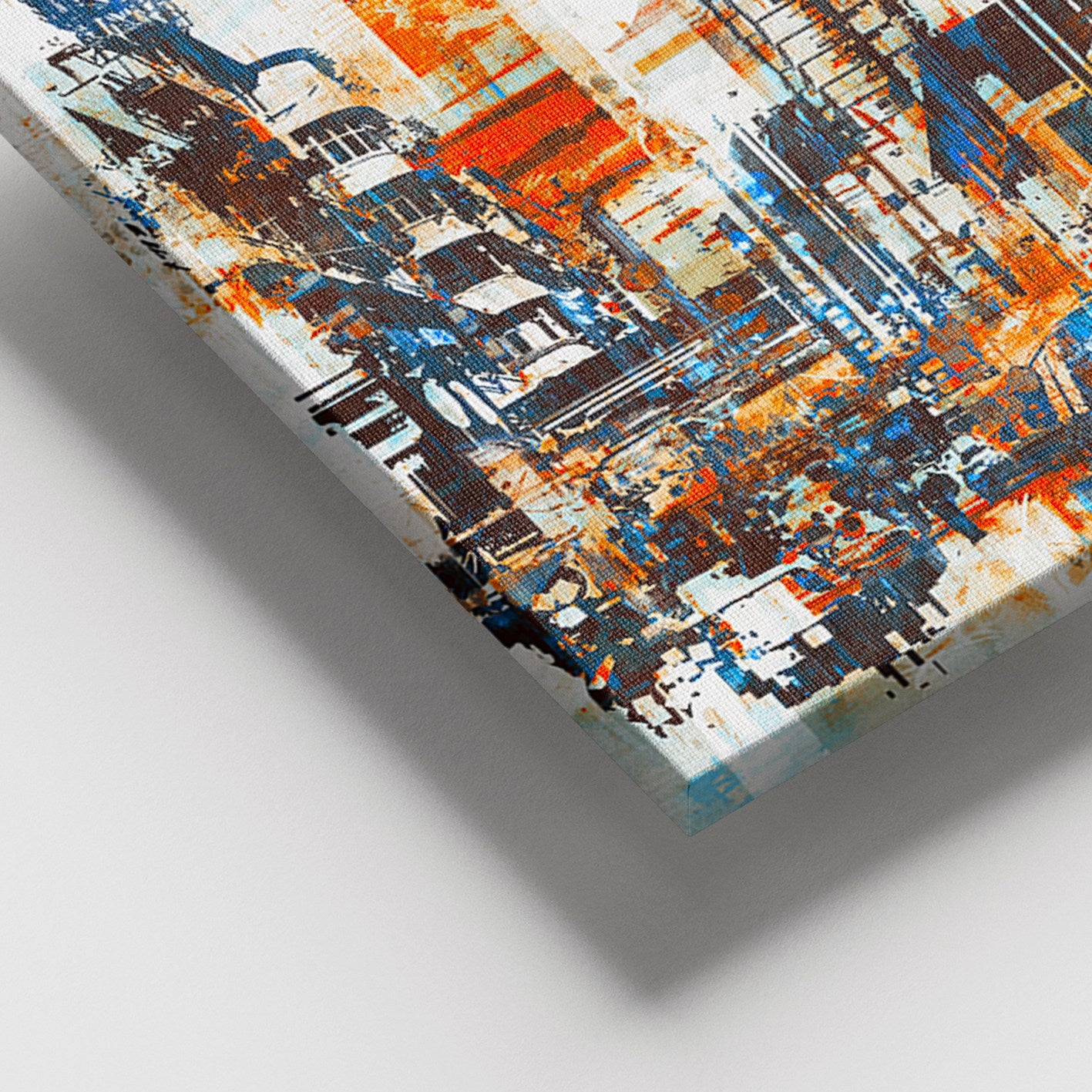 Tela Decorativa Multicolor 100x140 cm | Canvas 100% com Moldura de Madeira (3–4 cm)