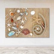 Quadro em Tela Decorativa Multicolor 100x140 cm com Moldura de Madeira 3–4 cm (Canvas 100%)