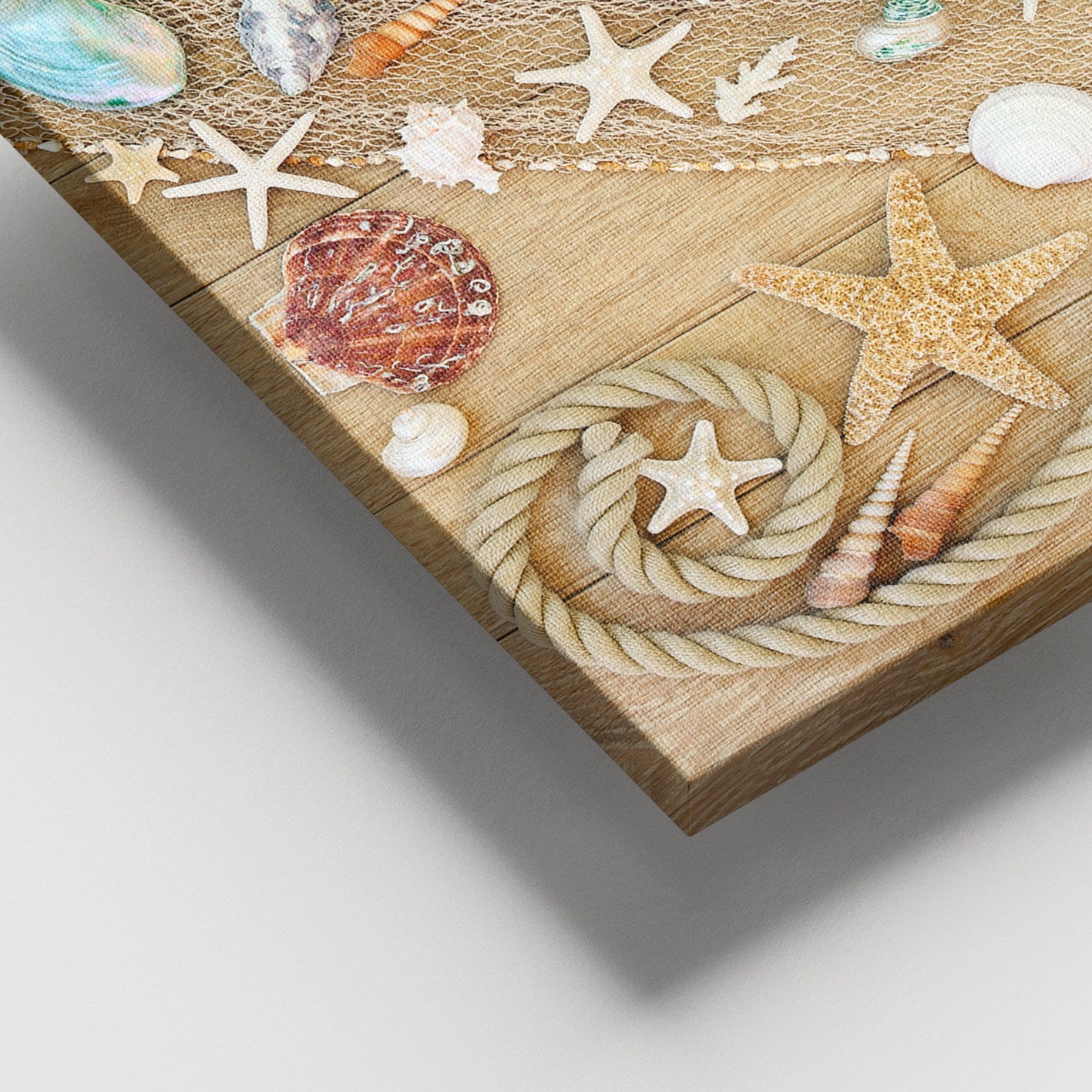 Quadro em Tela Decorativa Multicolor 100x140 cm com Moldura de Madeira 3–4 cm (Canvas 100%)