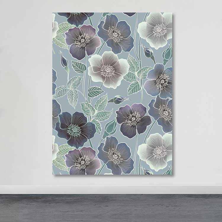 Quadro em Tela Canvas Multicolorido 100x140 cm com Moldura de Madeira (3–4 cm)