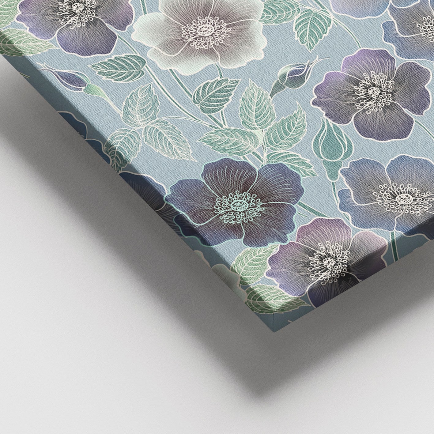 Quadro em Tela Canvas Multicolorido 100x140 cm com Moldura de Madeira (3–4 cm)