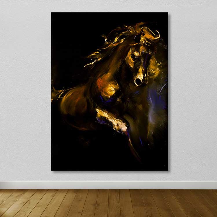 Tela Decorativa em Canvas 100x140 cm Multicolor com Moldura de Madeira (3–4 cm) – 205DNT2082