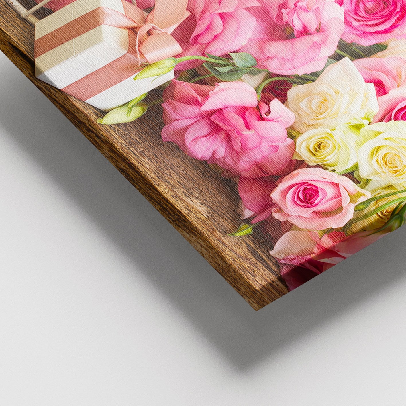 Quadro Decorativo em Tela 100% Canvas Multicolor com Moldura de Madeira (3-4 cm) 100x140 cm