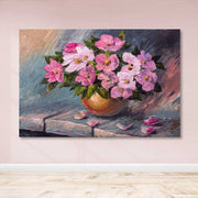 Quadro em Tela Decorativa Multicolor 100 x 140 cm com Moldura em Madeira (3–4 cm)