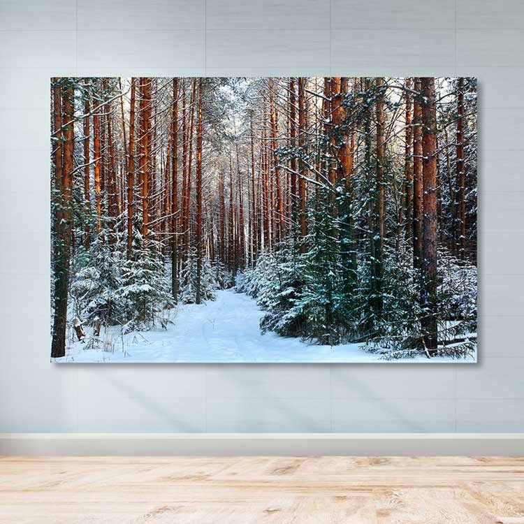 Tela Decorativa 100% Canvas Multicolor 100x140 cm com Moldura de Madeira (3–4 cm)