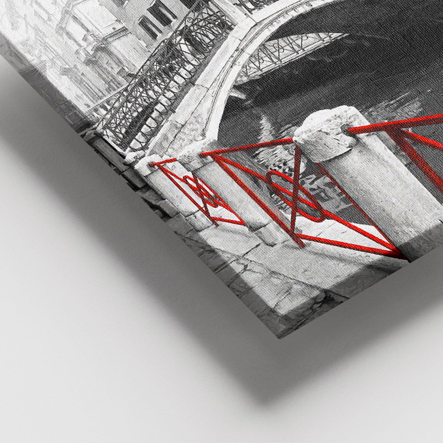 Tela Decorativa Multicolor 100% Canvas com Moldura 100% Madeira (3–4 cm), 100 x 140 cm