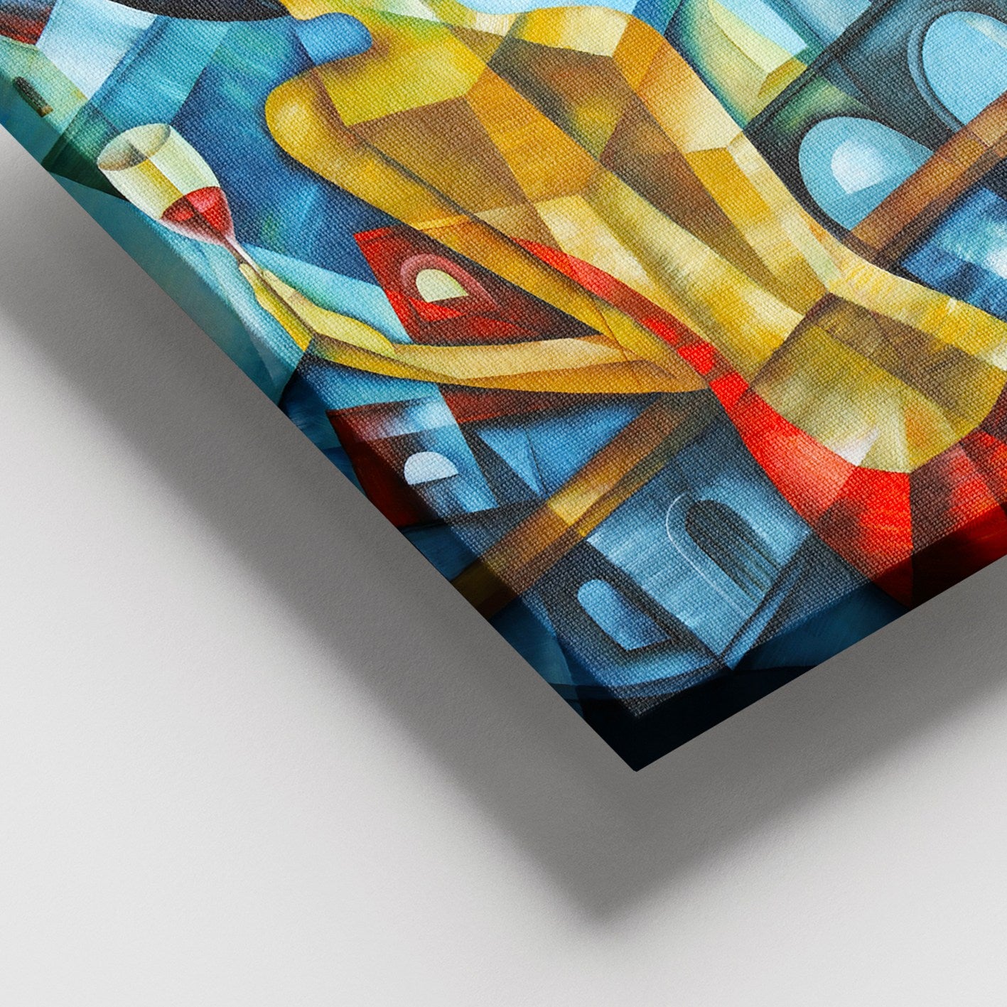 Quadro em Tela Decorativa Multicolor 100 x 140 cm – 100% Canvas com Moldura de Madeira (3–4 cm)