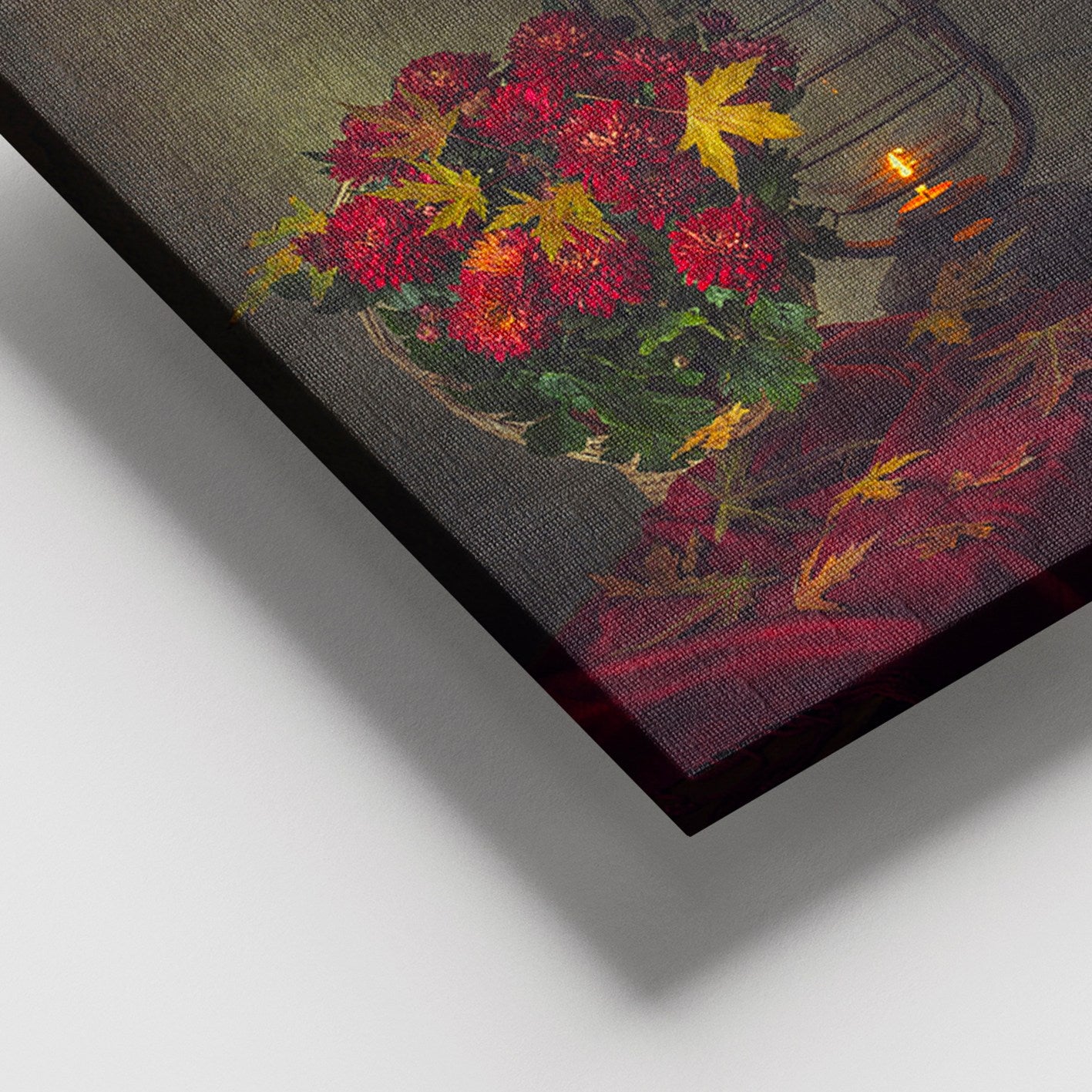 Quadro em Tela Decorativa Multicolor 100x140 cm com Moldura de Madeira (3–4 cm) – Canvas 100%