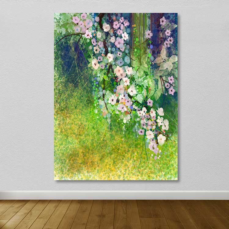 Quadro em Tela Decorativa (100% Canvas) com Moldura de Madeira 3–4 cm, 100 x 140 cm – Multicolor