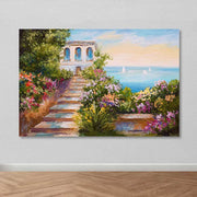 Quadro em Tela Multicolorido 100x140 cm com Moldura de Madeira (3–4 cm) – DEV03133100140