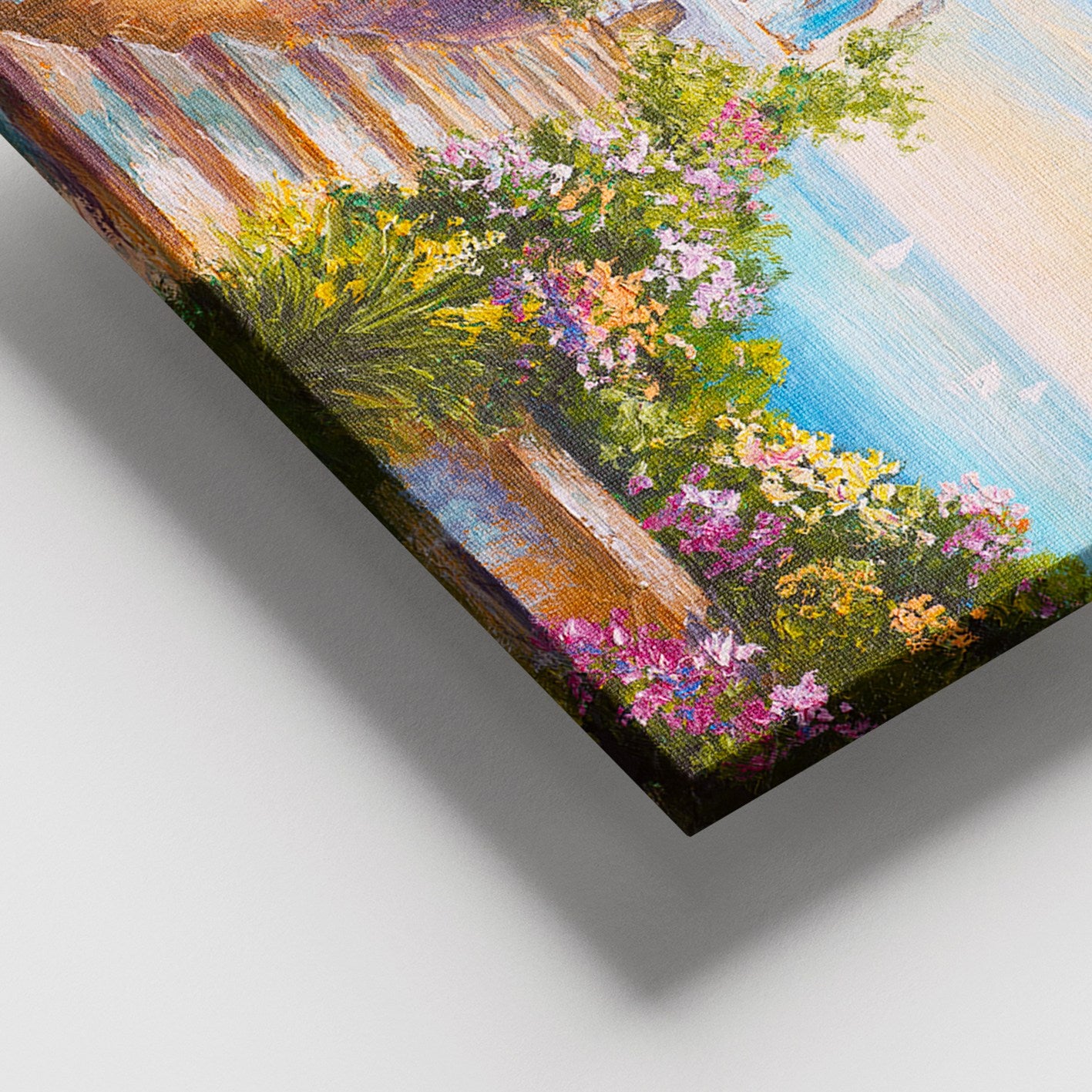 Quadro em Tela Multicolorido 100x140 cm com Moldura de Madeira (3–4 cm) – DEV03133100140