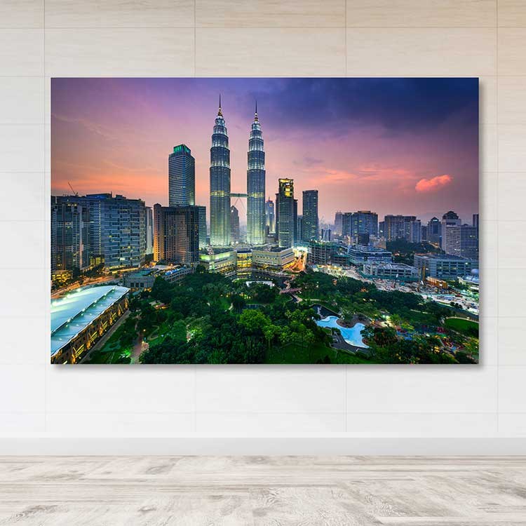 Quadro em Tela 100% Canvas Multicolor 100x140 cm com Moldura de Madeira (3–4 cm) – DEV03134100140