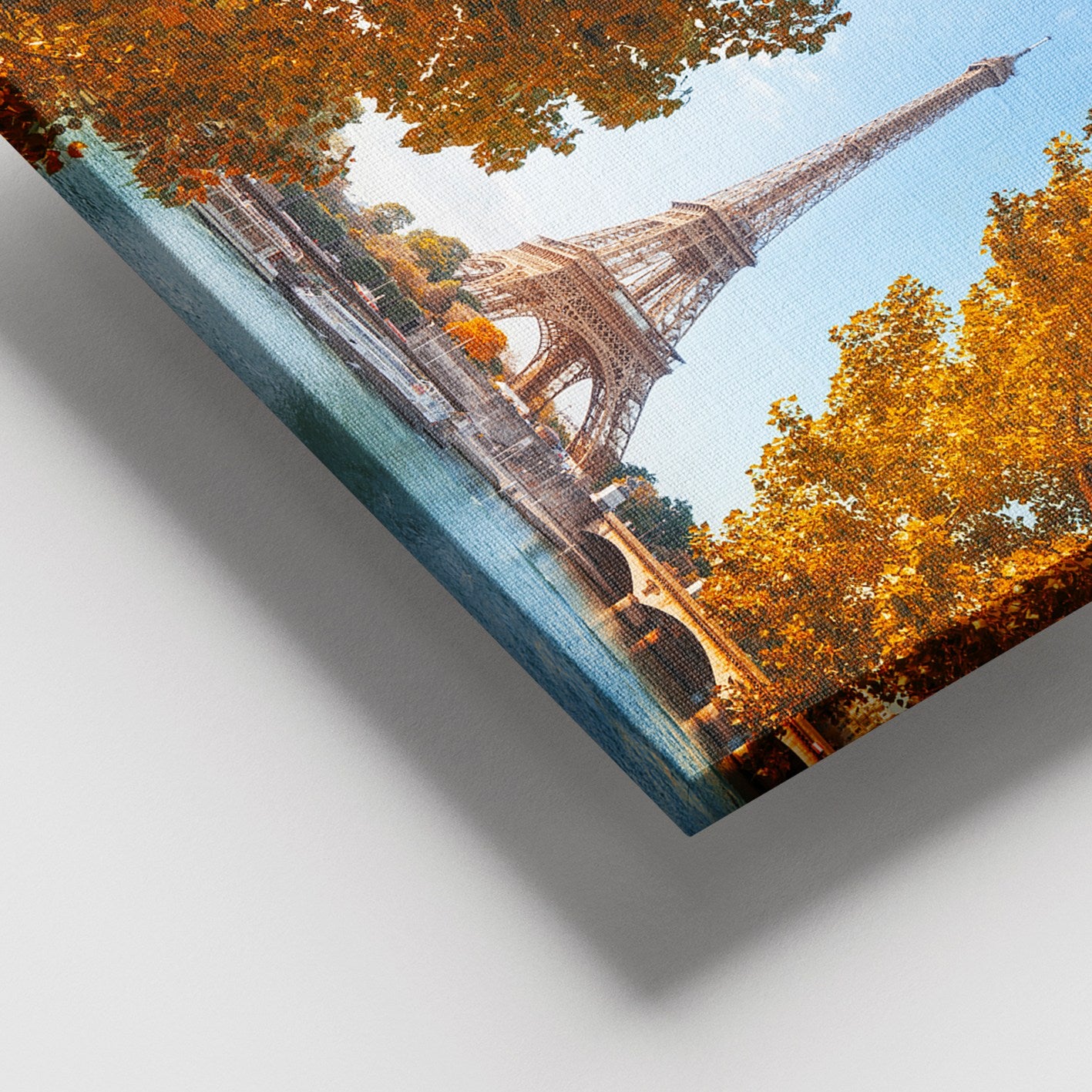 Quadro em Tela Decorativo Multicolor 100x140 cm com Moldura de Madeira (3–4 cm)