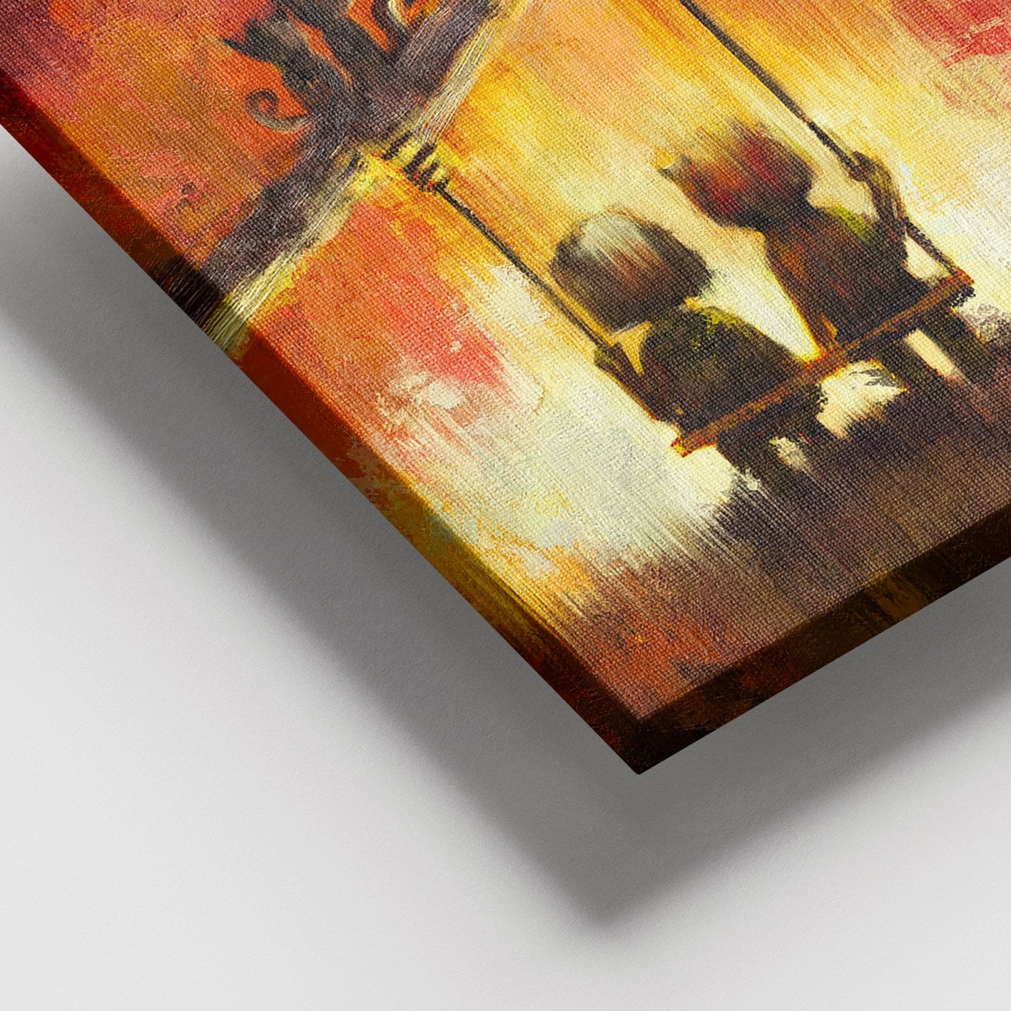 Quadro em Tela Decorativa Multicolor 100% Canvas com Moldura de Madeira (3–4 cm), 100 x 140 cm