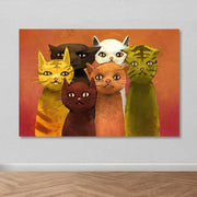 Quadro em Tela Decorativa Multicolor 100% Canvas com Moldura de Madeira (3–4 cm) – 100 x 140 cm – 205DNT2124