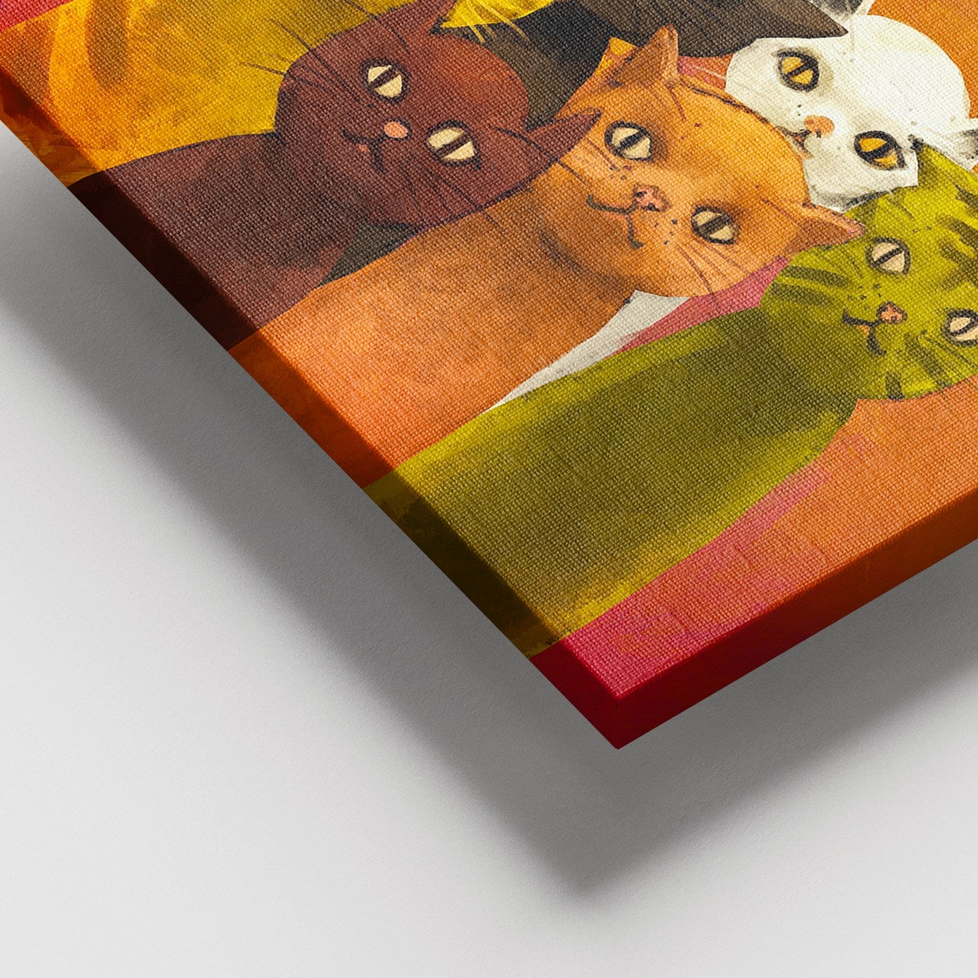 Quadro em Tela Decorativa Multicolor 100% Canvas com Moldura de Madeira (3–4 cm) – 100 x 140 cm – 205DNT2124