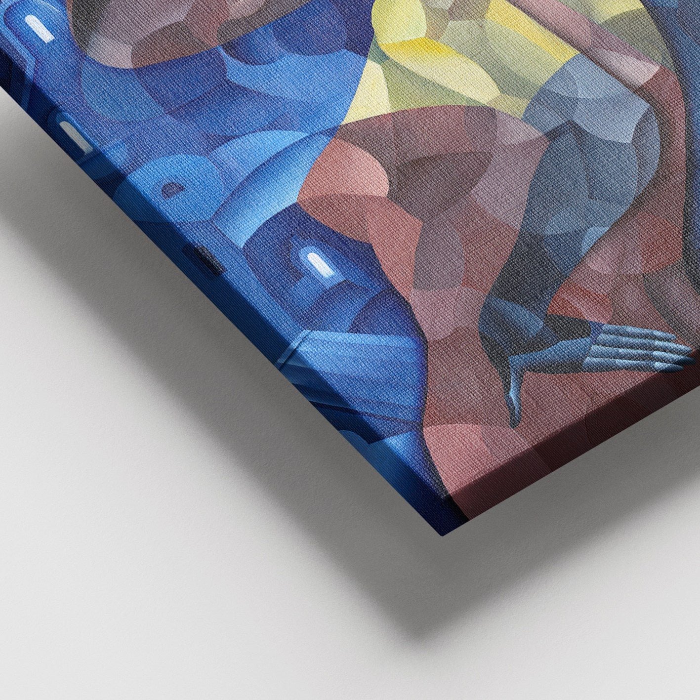 Quadro em Tela Decorativa Multicolor 100x140 cm com Moldura 100% Madeira (3–4 cm)