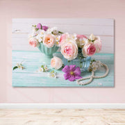 Quadro em Tela Decorativa Multicolor 100x140 cm — Tela 100% com Moldura de Madeira (3–4 cm)