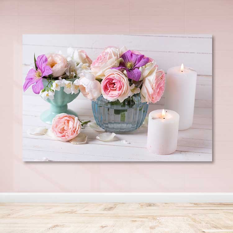 Quadro em Tela Decorativo Multicolor 100x140 cm – Tela 100% com Moldura de Madeira (3–4 cm)