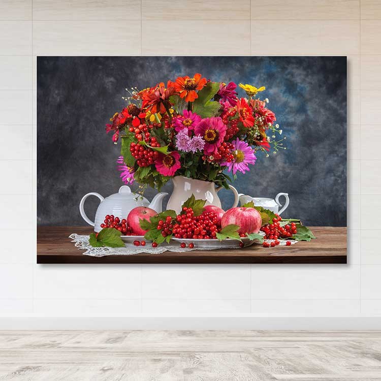 Tela Decorativa Multicolor 100 x 140 cm em Canvas 100% com Moldura de Madeira (3–4 cm) – Ref. 205DNT2130