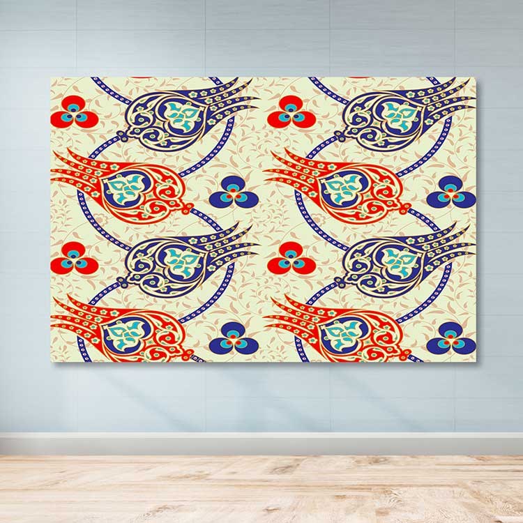 Tela Decorativa em Canvas Multicolor com Moldura de Madeira (3–4 cm), 100 x 140 cm
