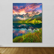 Tela Decorativa em Canvas Multicolor 100x140 cm com Moldura de Madeira (3–4 cm)