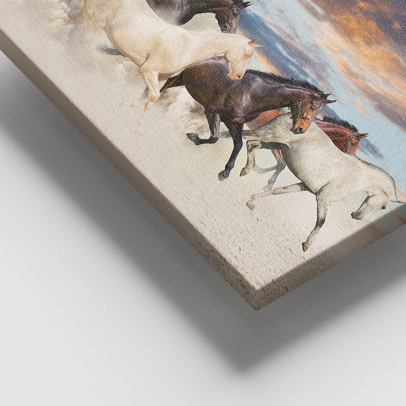 Quadro em Tela Decorativa Multicolor 100x140 cm – 100% Tela, Moldura de Madeira 3–4 cm