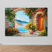 Quadro em Tela Decorativa Multicolor 100x140 cm com Moldura de Madeira (3–4 cm) – 100% Canvas | DEV03153100140