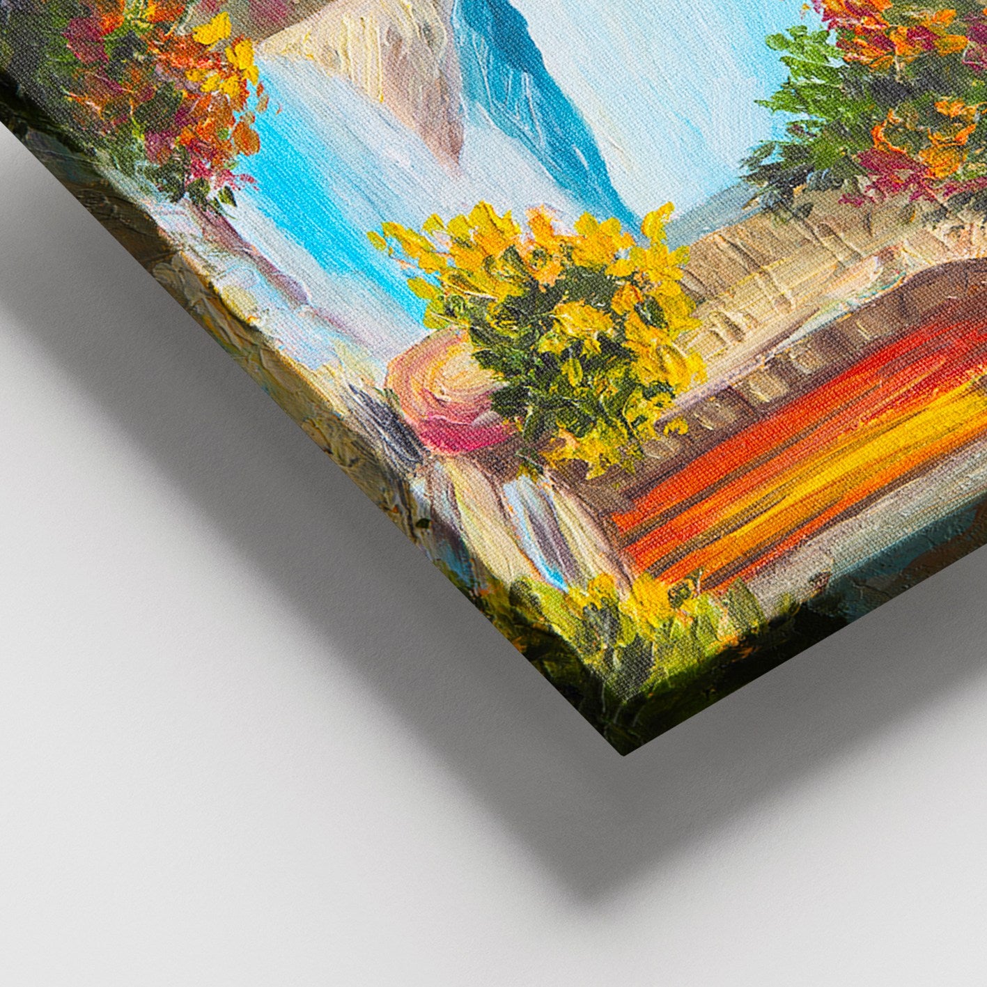 Quadro em Tela Decorativa Multicolor 100x140 cm com Moldura de Madeira (3–4 cm) – 100% Canvas | DEV03153100140