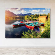 Quadro em Tela Decorativo Multicolor 100x140 cm com Moldura de Madeira (3–4 cm), 100% Canvas