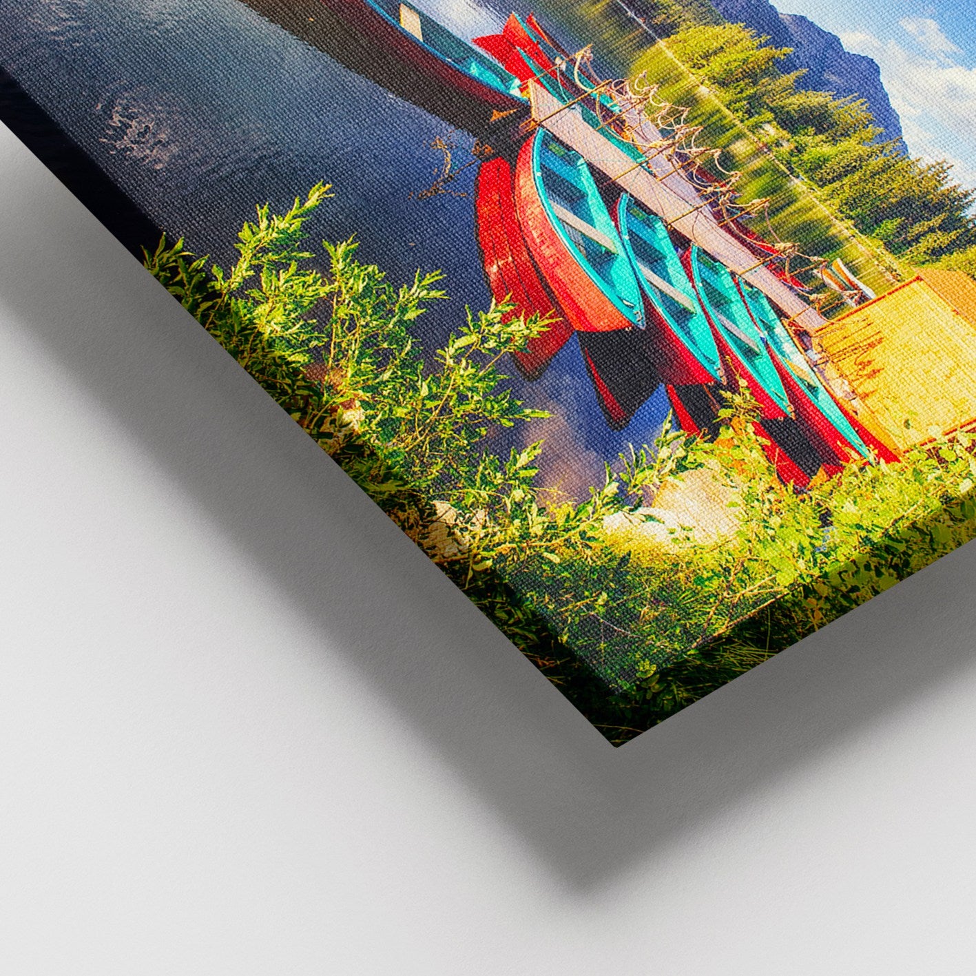 Quadro em Tela Decorativo Multicolor 100x140 cm com Moldura de Madeira (3–4 cm), 100% Canvas