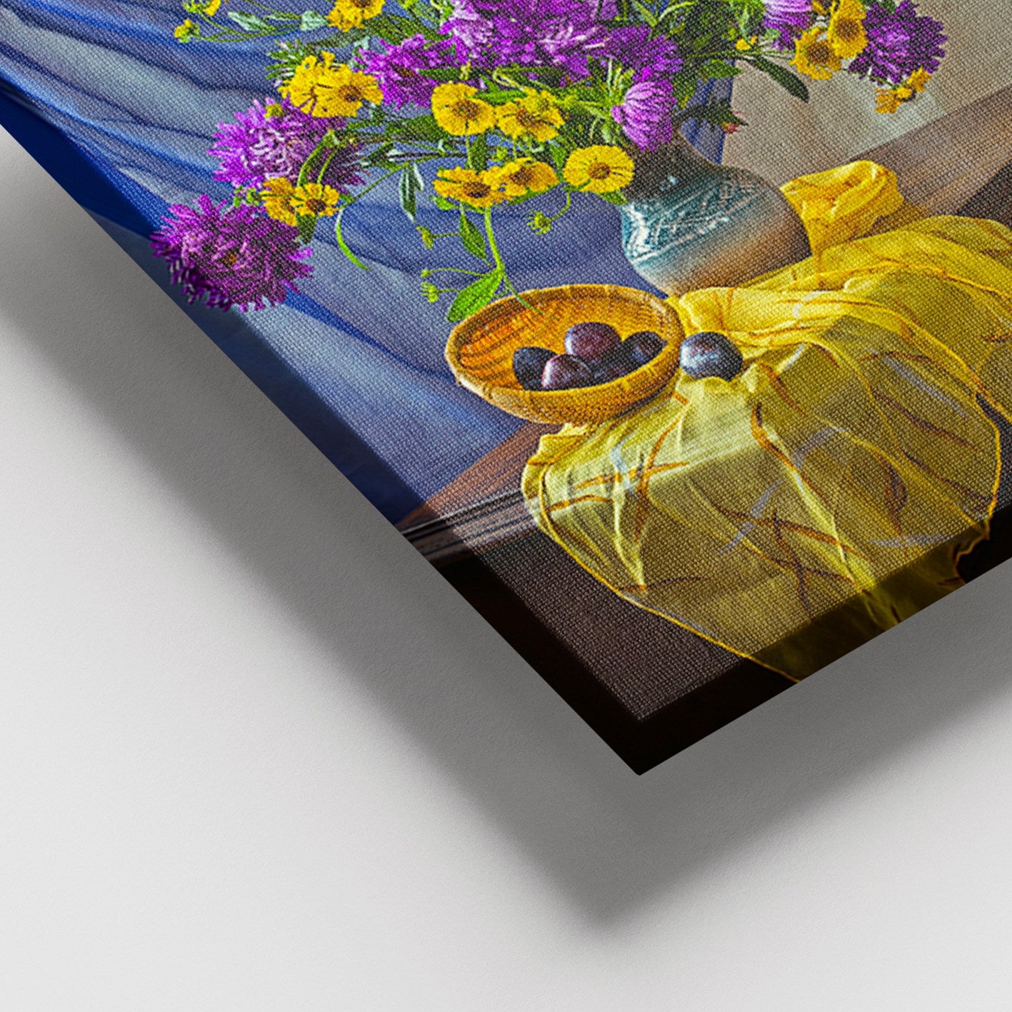 Quadro em Tela Canvas Multicolor 100x140 cm com Moldura de Madeira (3–4 cm)