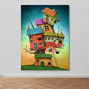 Tela Decorativa em Canvas Multicolor com Moldura de Madeira 3–4 cm, 100 x 140 cm (Ref. DEV03167100140)