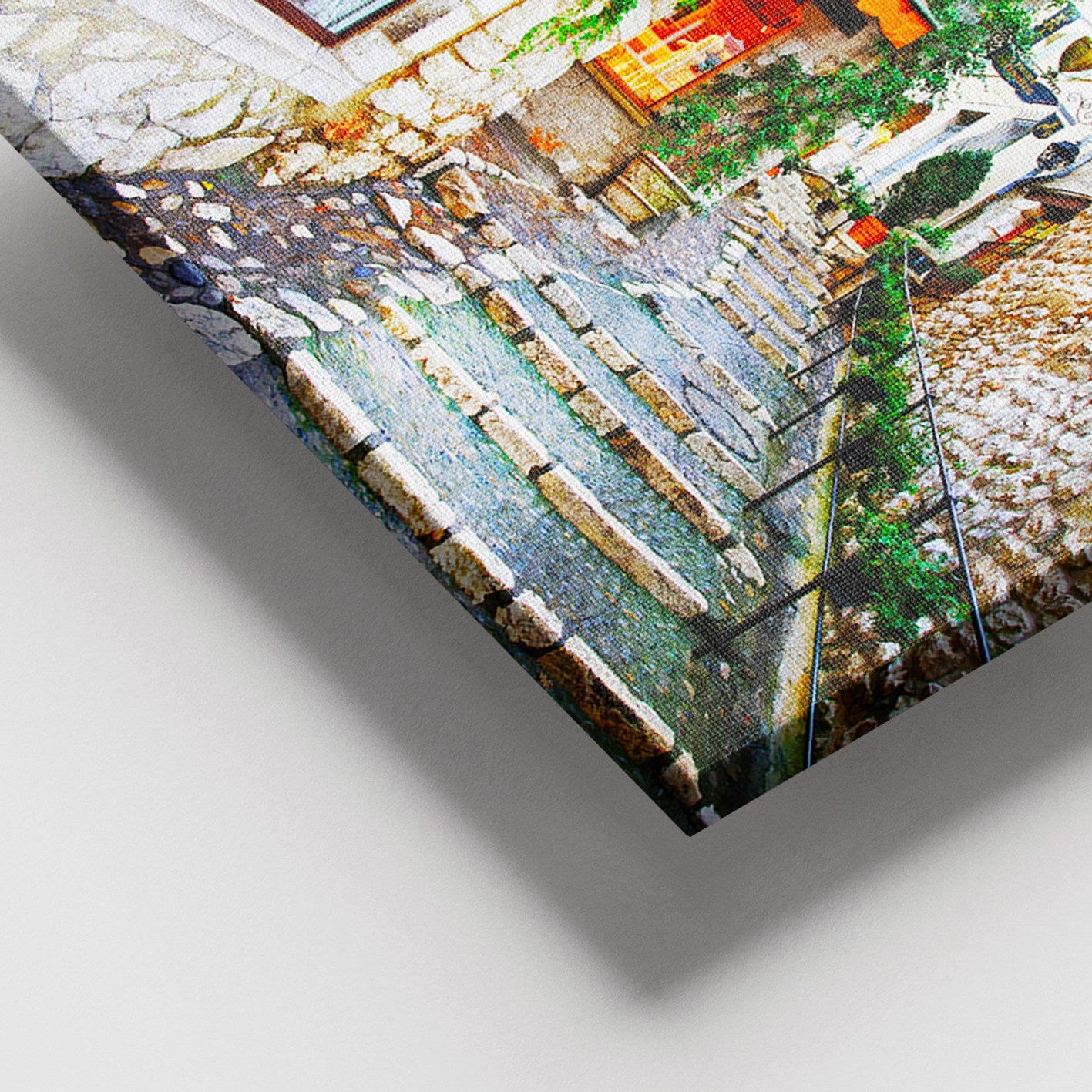 Quadro em Tela Multicolor com Moldura de Madeira 100x140 cm