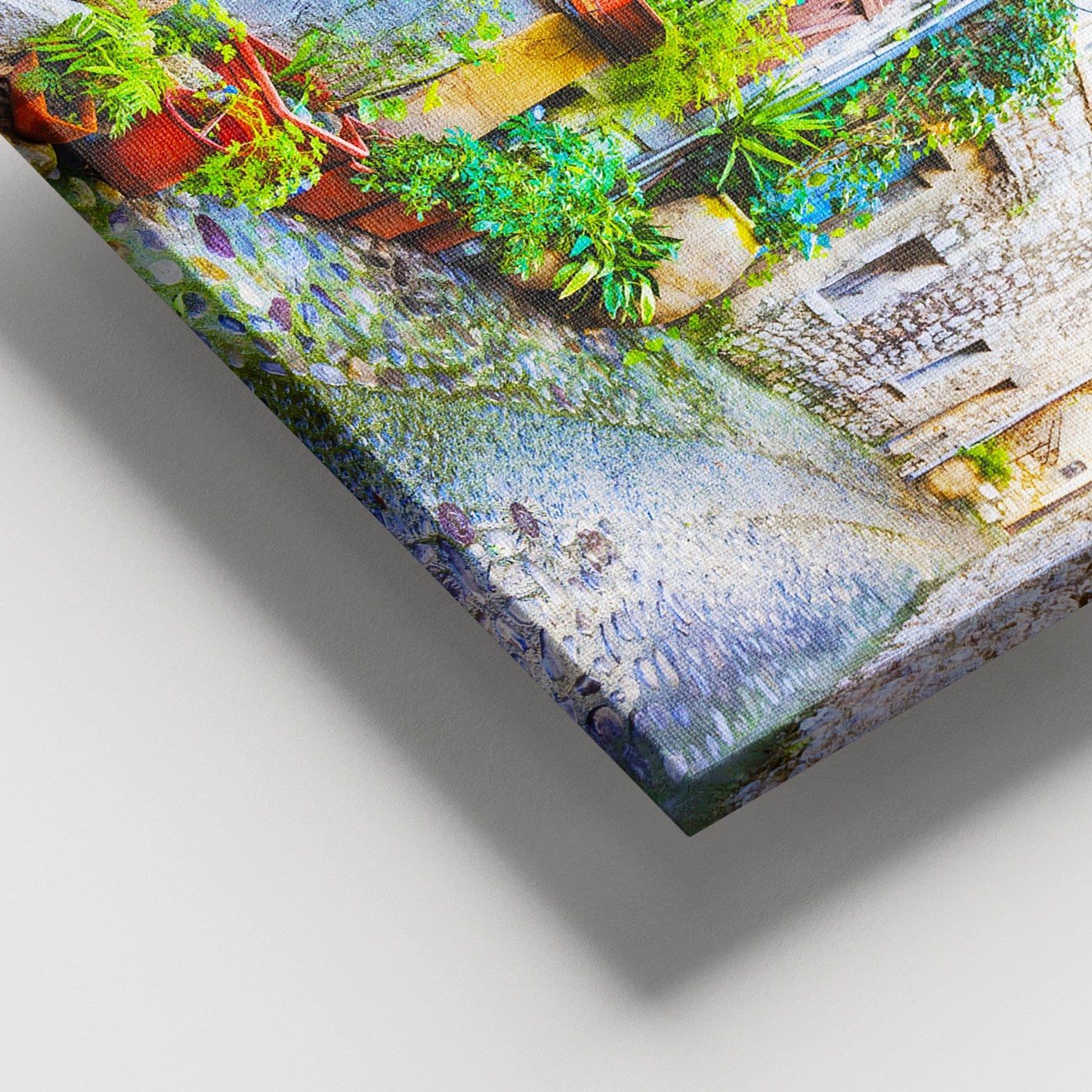 Quadro Decorativo em Tela Multicolor 100x140 cm com Moldura de Madeira (3–4 cm), Tela 100%