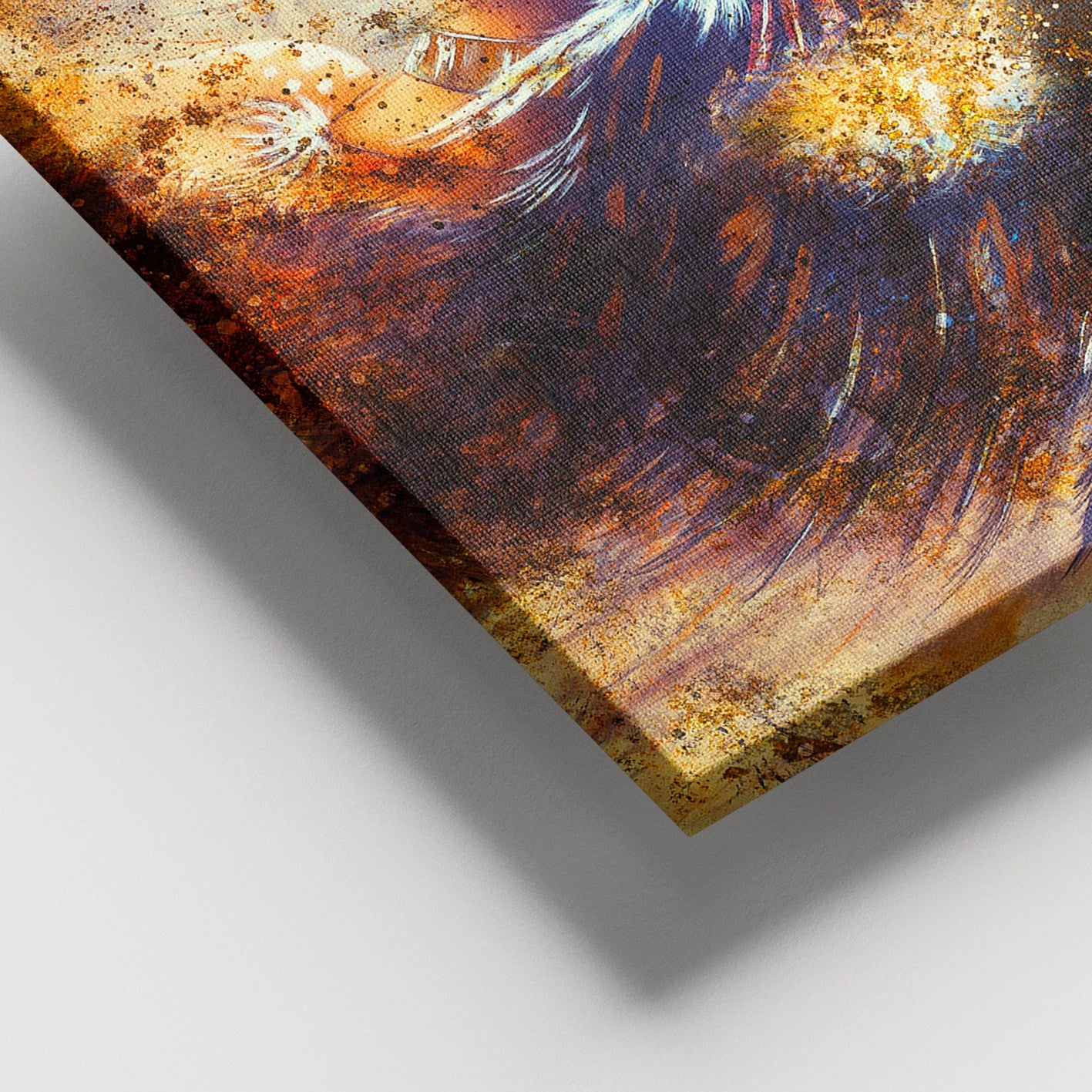 Pintura em Tela Decorativa 100% Canvas com Moldura de Madeira (3–4 cm), 100 x 140 cm – Multicolor