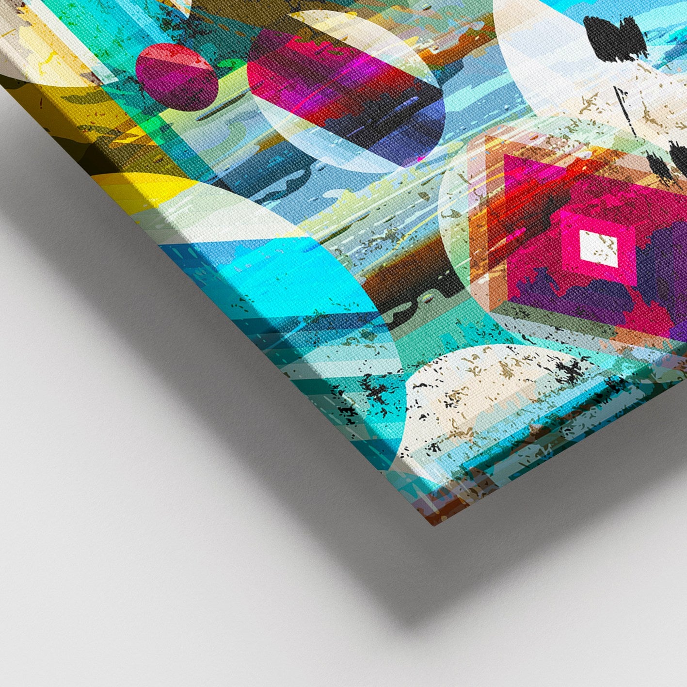 Quadro em Tela Decorativa Multicolor 100x140 cm, Moldura de Madeira (3–4 cm) – 100% Tela, 3,8 kg