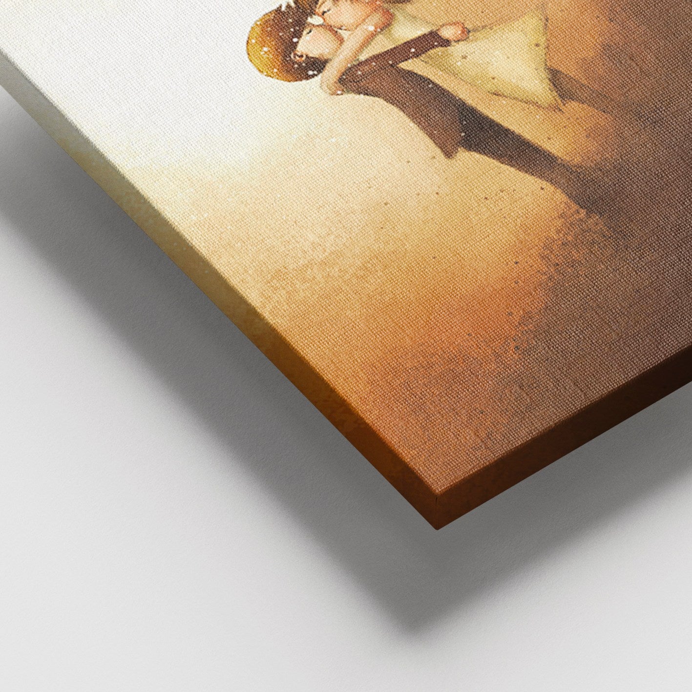 Quadro em Tela Decorativa Multicolorido 100x140 cm com Moldura de Madeira (3–4 cm) – 100% Tela