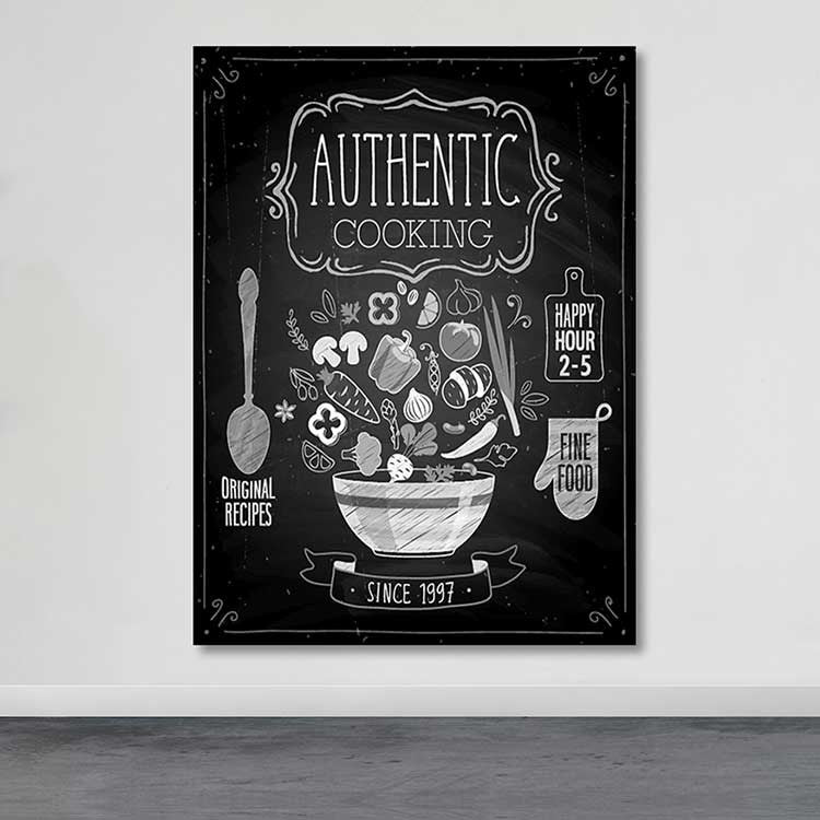 Quadro Decorativo em Tela 100% Canvas, Multicolor, 100 x 140 cm, Moldura de Madeira 3–4 cm