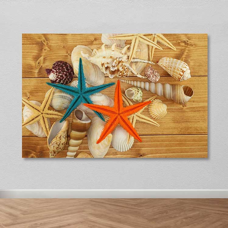 Quadro em Tela Decorativo Multicor 100 x 140 cm | 100% Tela com Moldura de Madeira (3–4 cm)