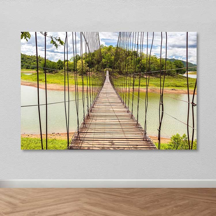 Quadro em Tela Decorativo Multicolorido 100% Canvas com Moldura de Madeira (3–4 cm), 100 x 140 cm