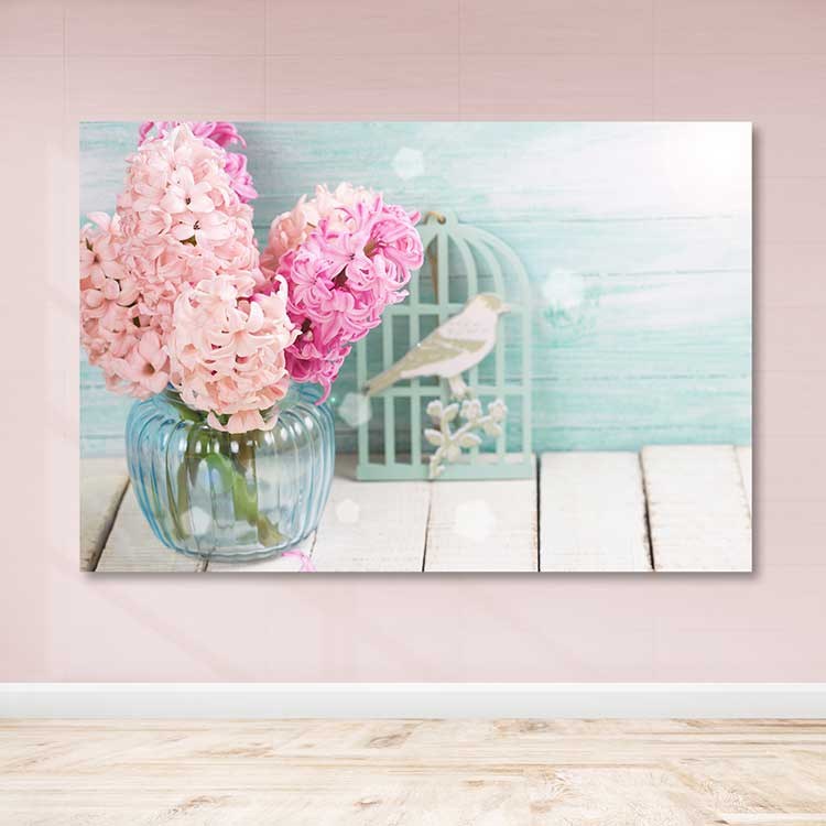 Quadro em Tela Decorativa Multicolor com Moldura de Madeira (3–4 cm), 100 x 140 cm