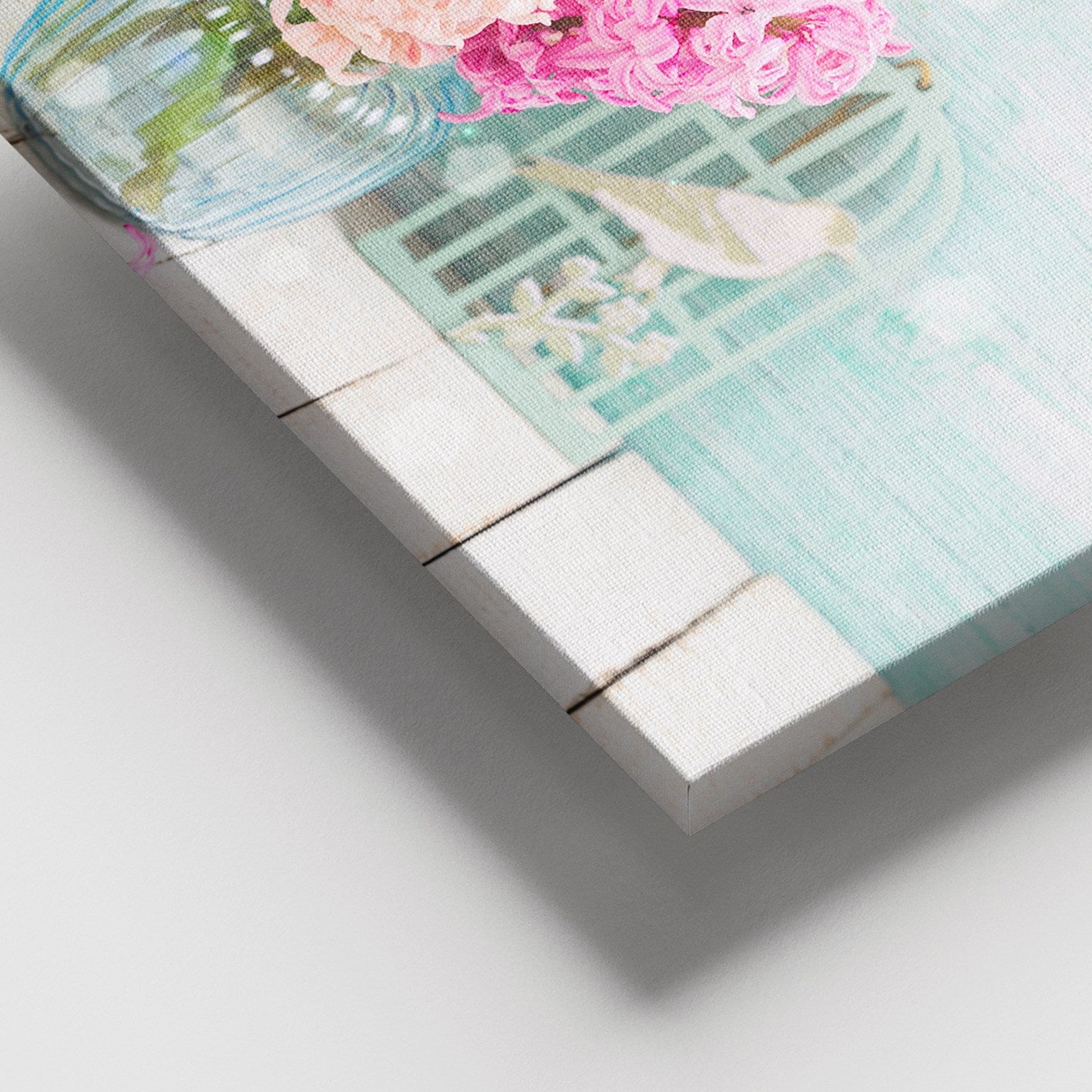 Quadro em Tela Decorativa Multicolor com Moldura de Madeira (3–4 cm), 100 x 140 cm