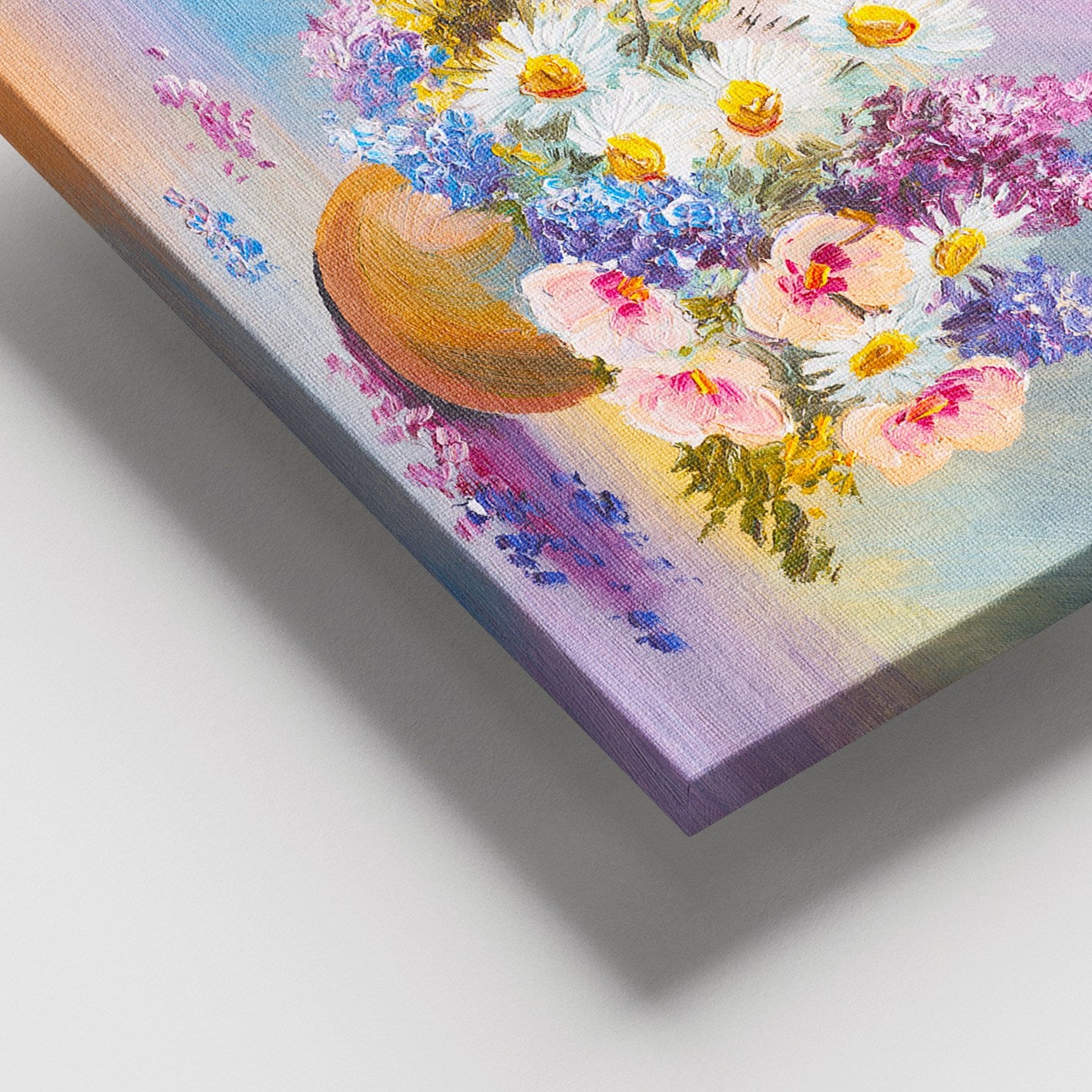 Tela Decorativa em Canvas Multicolor com Moldura de Madeira (3–4 cm) – 100 x 140 cm